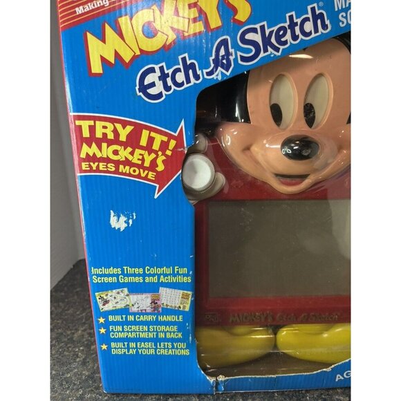 Vintage Etch A Sketch Mickey Mouse Disney 1991 Ohio Art New in Box - Picture 4 of 9
